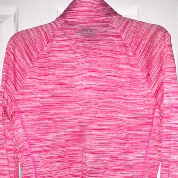 Under Armour Tech Pink White Half Zip Twist UA Tech Wick Shirt Top - Picture 7 of 10